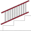 Adjustable Stair Rail Bracket Set - Crown Molding Super Store