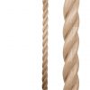COL0304ANRO 3-1/2" x 48" Carved Rope Wood Column