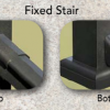 Afco Series 100 Fixed Angle Stair Rail Bracket Set