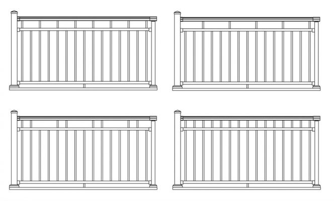 Afco Series 125, Afco Aluminum Railing Kits [STRAIGHT]