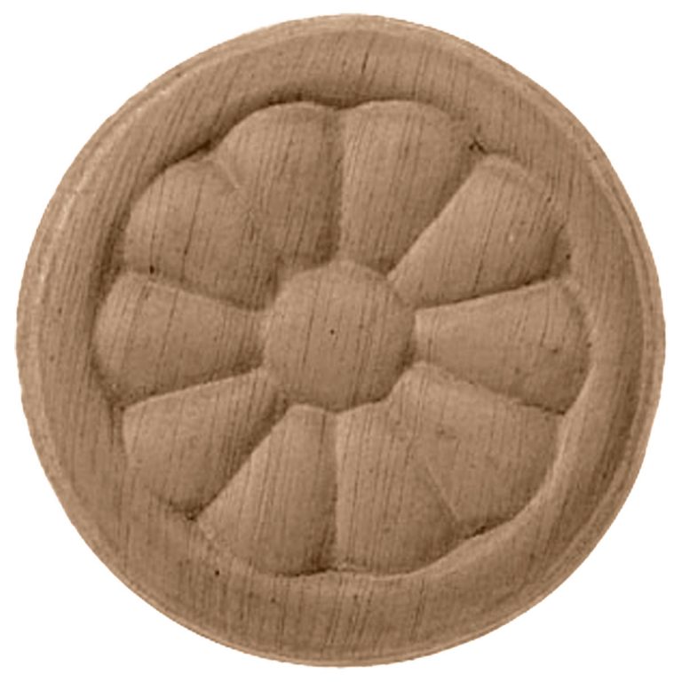 2-3/4"W x 2-3/4"H x 1/4"P Reese Rosette