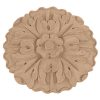 3-1/2"W x 3-1/2"H x 5/8"P Kent Rosette