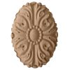 3"W x 4-1/4"H x 5/8"P Ashford Oval Rosette