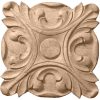 2-3/4"W x 2-3/4"H x 1/2"P Acanthus Rosette