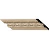 2-1/8"H x 2-3/8"P x 3-1/4"F x 96"L Acanthus Leaf Wood Crown Moulding