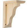 3-1/2"W x 7"D x 9"H Hamilton Traditional Wood Bracket