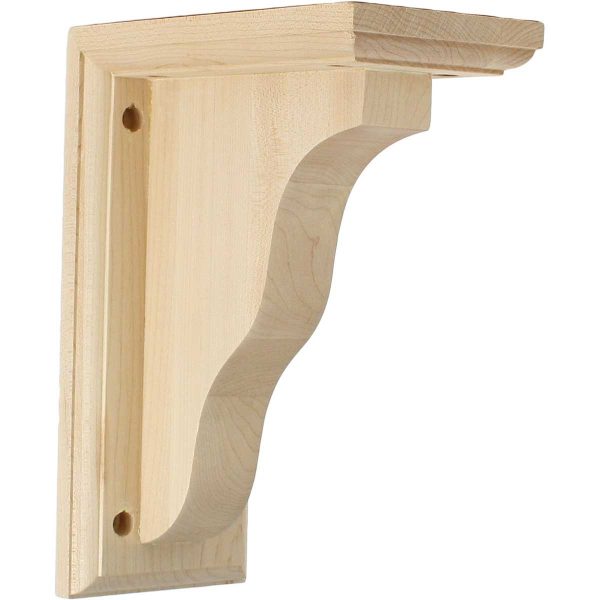 3-1/2"W x 7"D x 9"H Hamilton Traditional Wood Bracket