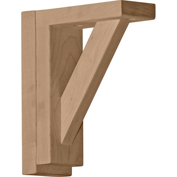 2-1/2"W x 6-1/4"D x 7-1/2"H Traditional Shelf Wood Bracket