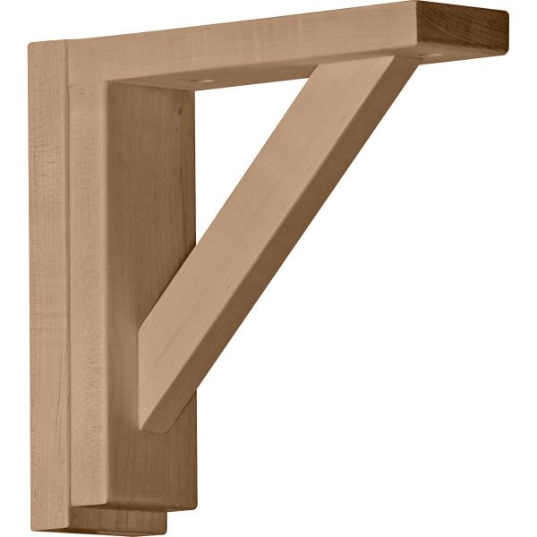 2-1/2"W x 8-3/4"D x 8-1/4"H Traditional Shelf Wood Bracket
