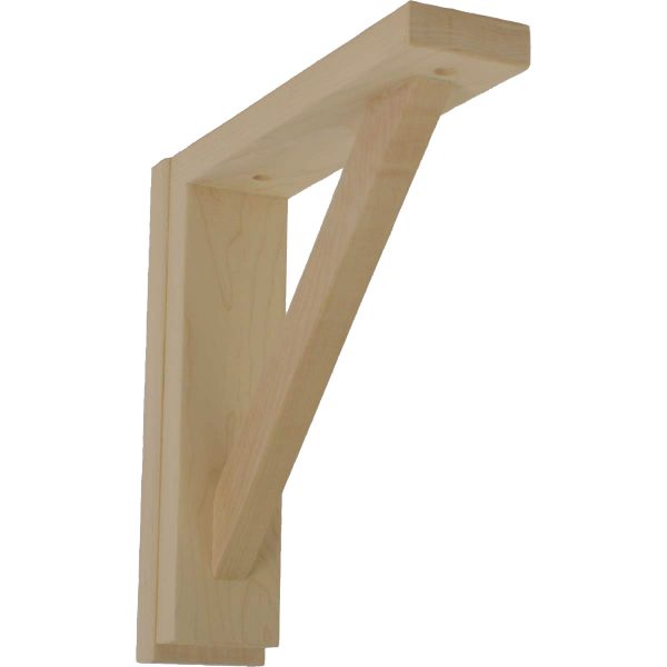 2-1/2"W x 10-3/4"D x 10-1/4"H Traditional Shelf Wood Bracket