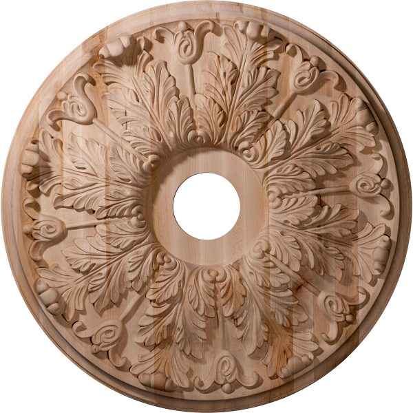 24"OD x 2-1/4"P Carved Florentine Ceiling Medallion