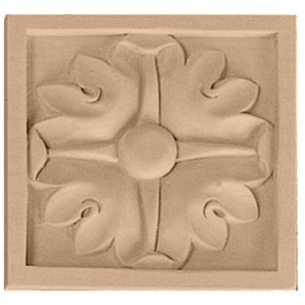 3-1/2"W x 3-1/2"H x 3/4"D Medium Edinburgh Rosette