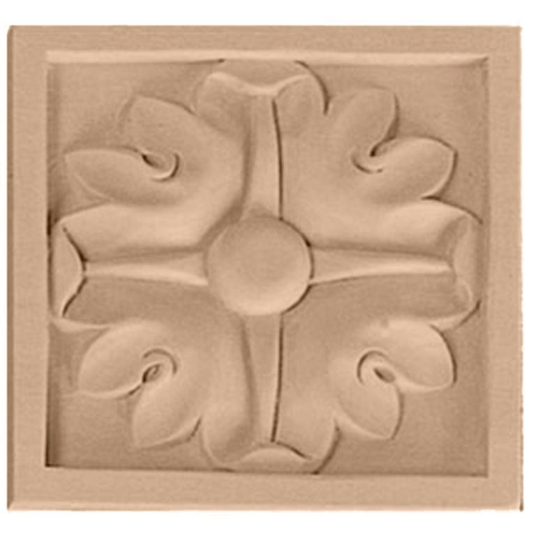 3-1/2"W x 3-1/2"H x 3/4"D Medium Edinburgh Rosette