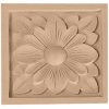 3"W x 3"H x 5/8"D Small Dogwood Flower Rosette