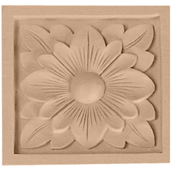 3"W x 3"H x 5/8"D Small Dogwood Flower Rosette