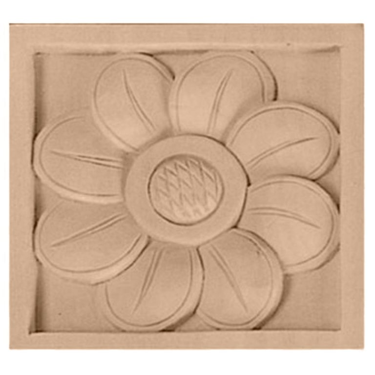 3"W x 3"H x 5/8"D Small Sunflower Rosette