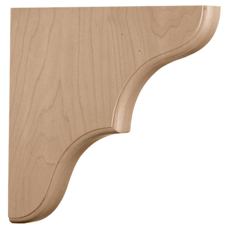 1-3/4"W x 7-1/2"D x 7-1/2"H Stratford Wood Bracket