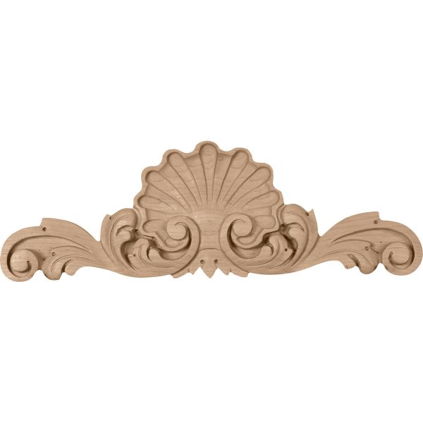 20-1/2"W x 1-3/4"D x 7"H Shell Wood Onlay