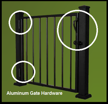 Afco-Rail Aluminum Gate Hardware