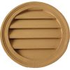 Fypon Functional Stainable Brickmould Style Rustic Round Louver