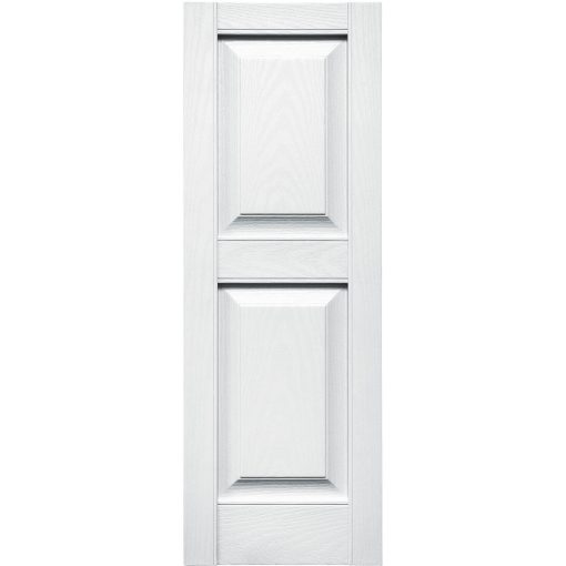 Standard Raised Panel Shutter w/ Shutter-Lok fasteners & color-matched screws (Pair)