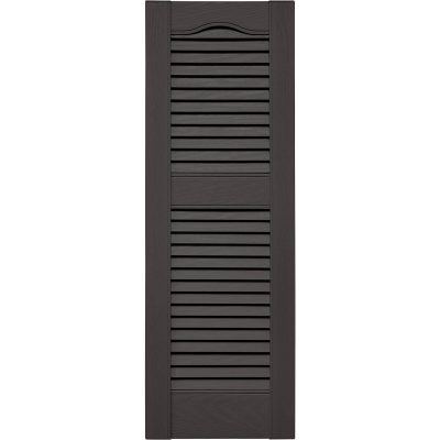 Speciality Cathedral Top Center Mullion Open Louver w/ Shutter-Lok fasteners & color-matched screws (Pair)