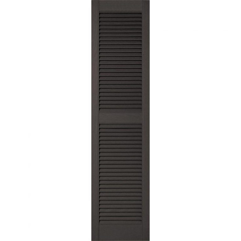 Speciality Straight Top Center Mullion Open Louver w/ Shutter-Lok fasteners & color-matched screws (Pair)