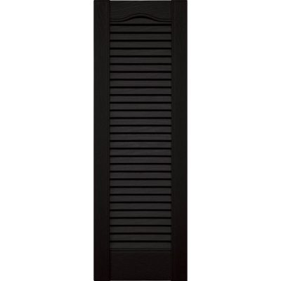 Speciality Cathedral Top All Louver w/ Shutter-Lok fasteners & color-matched screws (Pair)