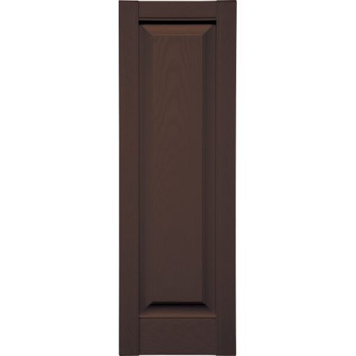 Specialty Raised One Panel Shutters w/ Shutter-Lok fasteners & color-matched screws (Pair)