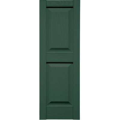 Specialty Raised Two Panel Shutters w/ Shutter-Lok fasteners & color-matched screws (Pair)