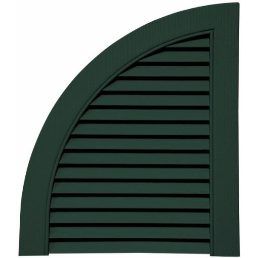 14.75 Inch x 17 Inch Quarter Round Arch Open Louver (Per Pair)