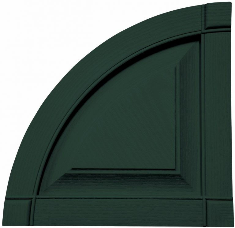 14.75 Inch x 14.75 Inch Quarter Round Arch Top Raised Panel (Per Pair)