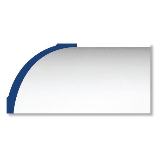 MLD08X08X12ME 8-1/2"H x 8-1/2"P x 12"F x 94-1/2"L Medway Traditional Smooth Crown Molding