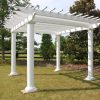 FGP1212RND 12' x 12' Fiberglass Pergola with Round Columns