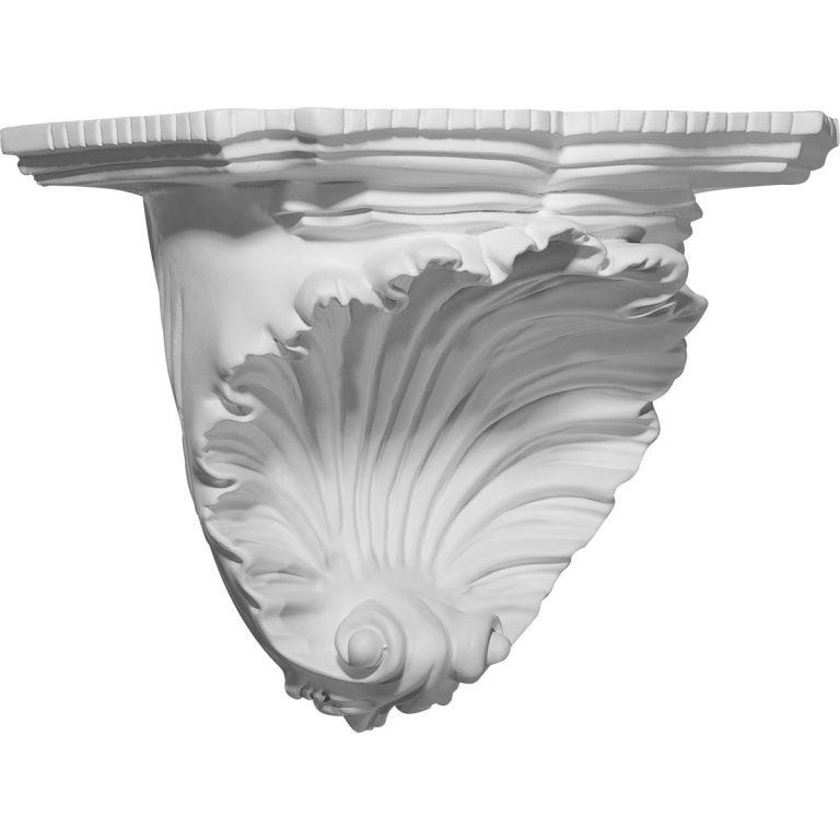 SH10X06X07SH 10-3/8"W x 6"D x 7-3/8"H Shell Decorative Shelf