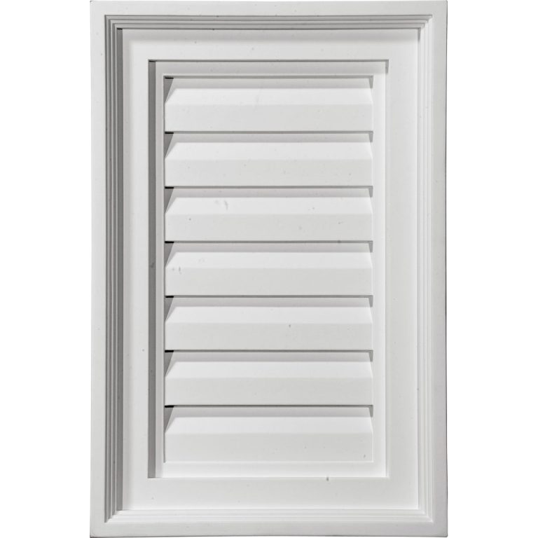 GVVE12X36D 12"W x 36"H Vertical Gable Vent Louver,Decorative