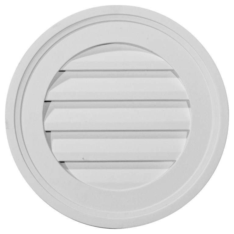 GVRO16D 16"W x 16"H Round Gable Vent Louver,Decorative