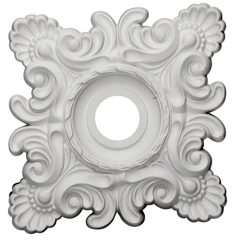 CM18CR 18"W x 18"H x 3-1/4"ID x 1-1/2"P Crawley Ceiling Medallion