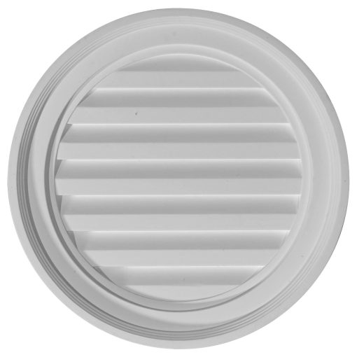GVRO18D 18"W x 18"H Round Gable Vent Louver,Decorative