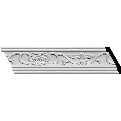 MLD02X01X03PI 2-3/4"H x 1-1/2"P x 3-1/8"F x 94-5/8"L Piedmont Crown Molding