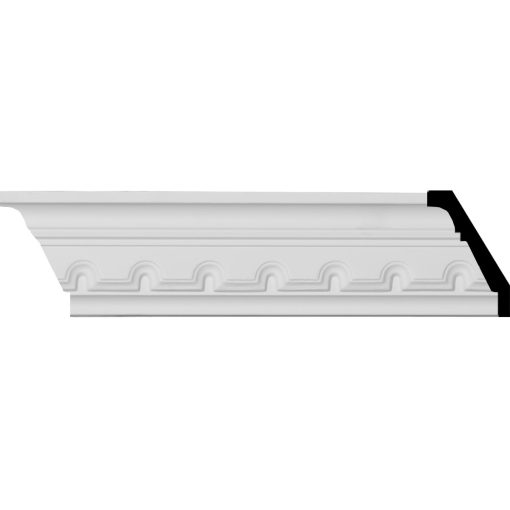 MLD02X01X03DE 2-7/8"H x 1-1/2"P x 3-1/4"F x 94-5/8"L Dentil Crown Molding