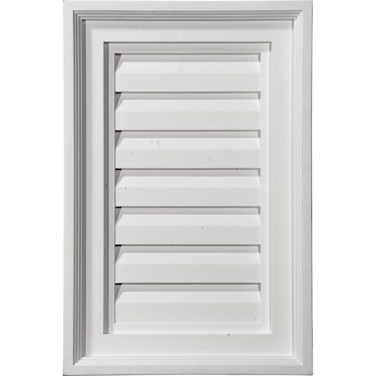 GVVE24X36D 24"W x 36"H Vertical Gable Vent Louver,Decorative