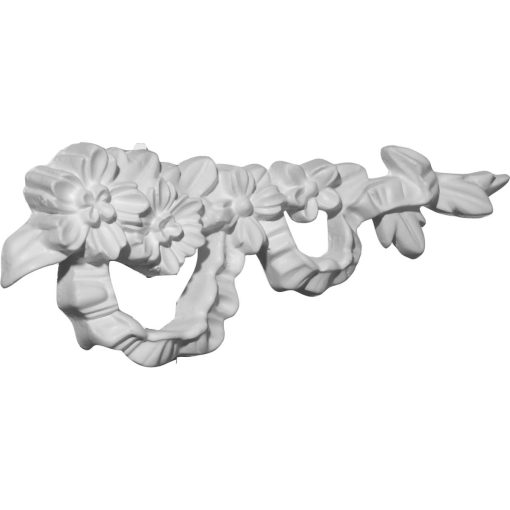 ONL03X07X01FL-R 7-3/4"W x 3"H x 7/8"P Floral Ribbon Onlay Right
