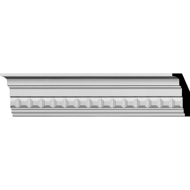 MLD03X01X04SQ 3-1/2"H x 1-7/8"P x 4"F x 94-1/2"L Sequential Crown Molding