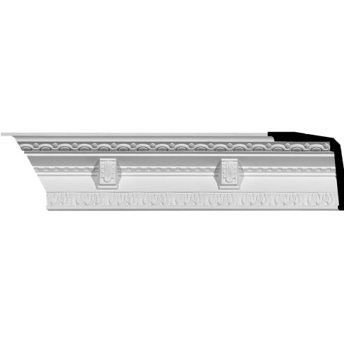 MLD04X03X05GR 3-3/4"H x 3-1/2"P x 5-1/8"F x 94-1/2"L Granada Traditional Crown Molding