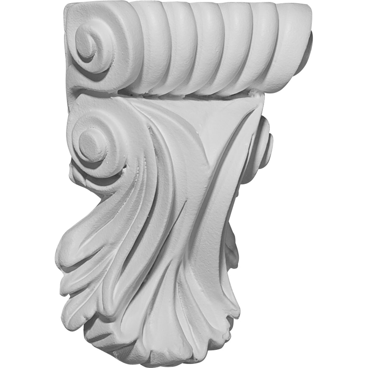 COR03X01X05SC 3-7/8"W x 1-1/4"D x 5-1/4"H Scroll Leaf Corbel