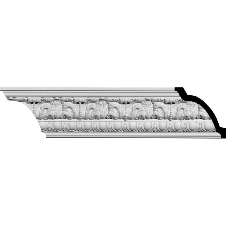 MLD04X03X06CO 4-1/2"H x 3-7/8"P x 6"F x 94-5/8"L Colton Egg & Dart Acanthus Crown Molding