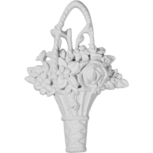 ONL04X06X01FL 4-1/4"W x 6-1/4"H x 7/8"P Flower Basket Center Onlay