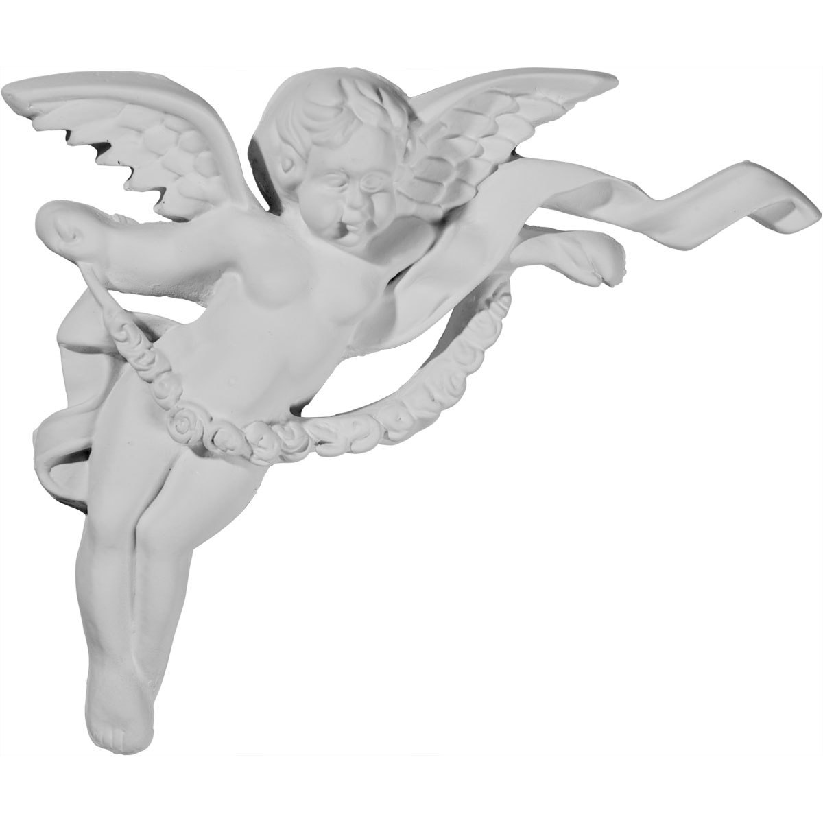 ONL05X06X01AN-L 5-1/8"W x 6-5/8"H x 1-1/8"P Angel Onlay Left