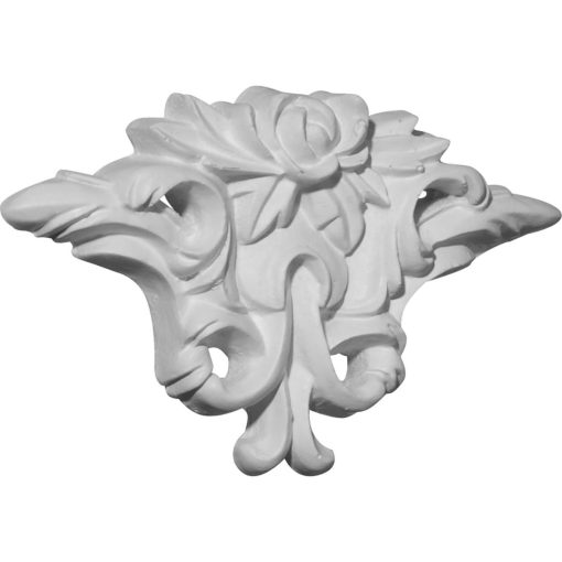 ONL05X03X01FL 5"W x 3"H x 1/2"P Floral Center Onlay